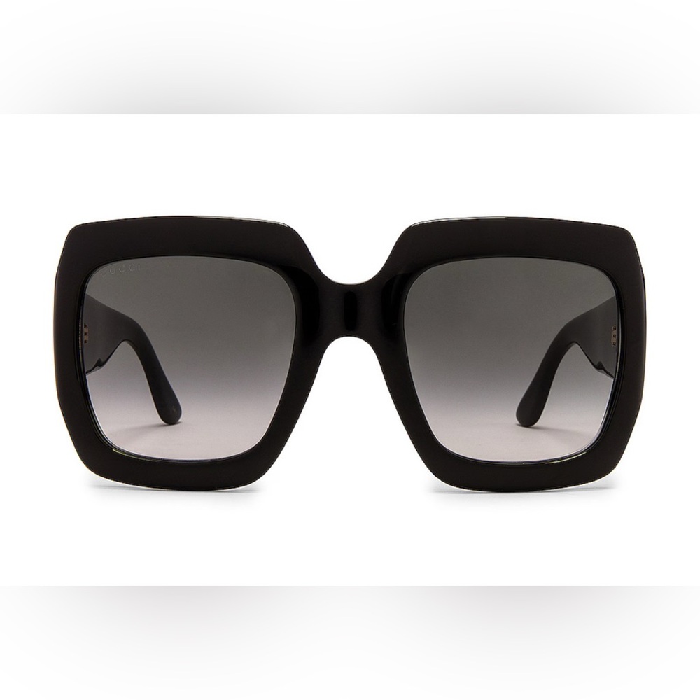 NWT-Gucci Black Oversized Square Sunglasses - Picture 2 of 6